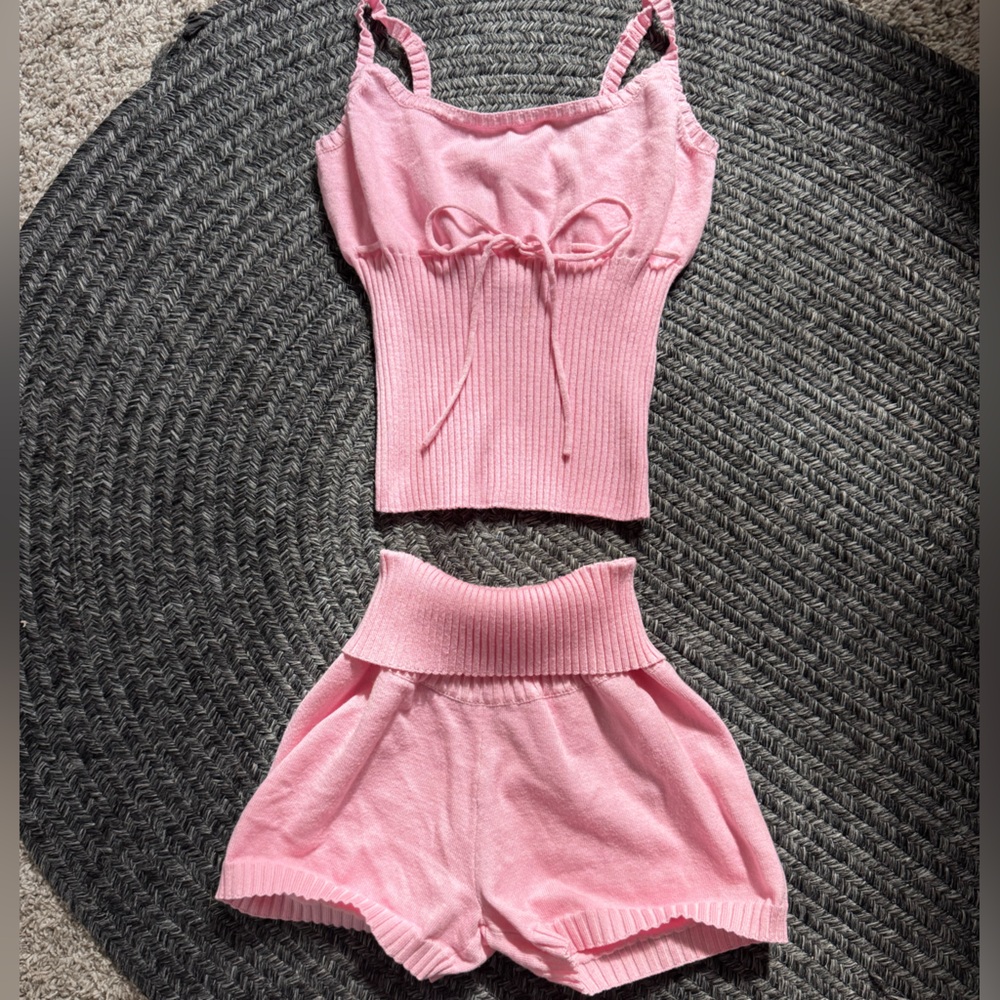 BUNDLE 5-$20 Pink Knit Casual Pajama Set